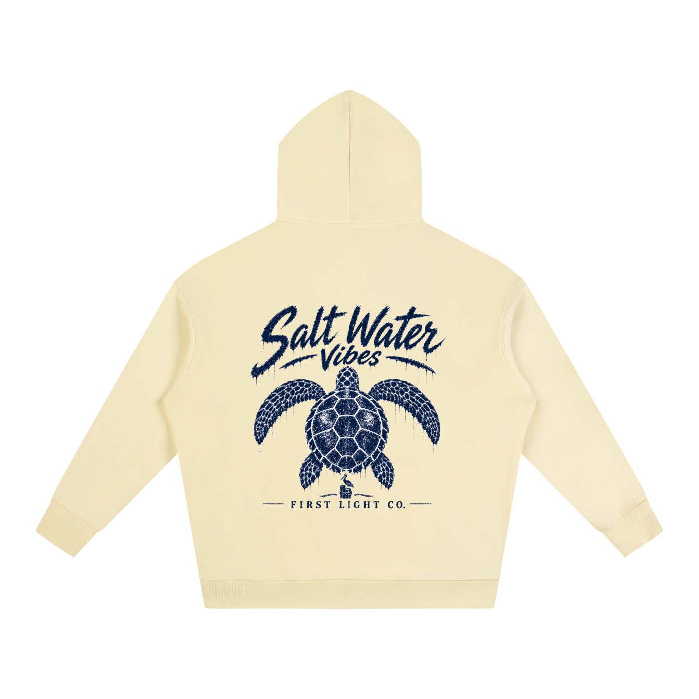 Salt Water Vibes Oversize Fleeced Hoodie