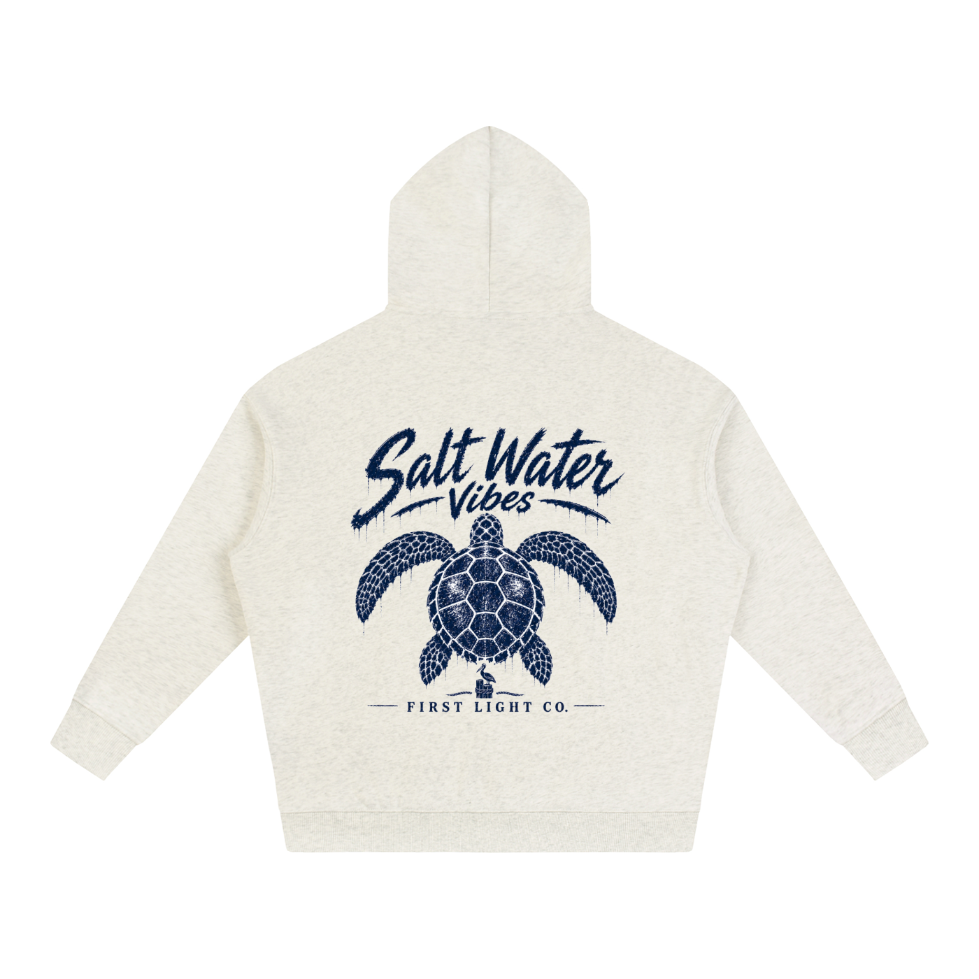 Salt Water Vibes Oversize Fleeced Hoodie