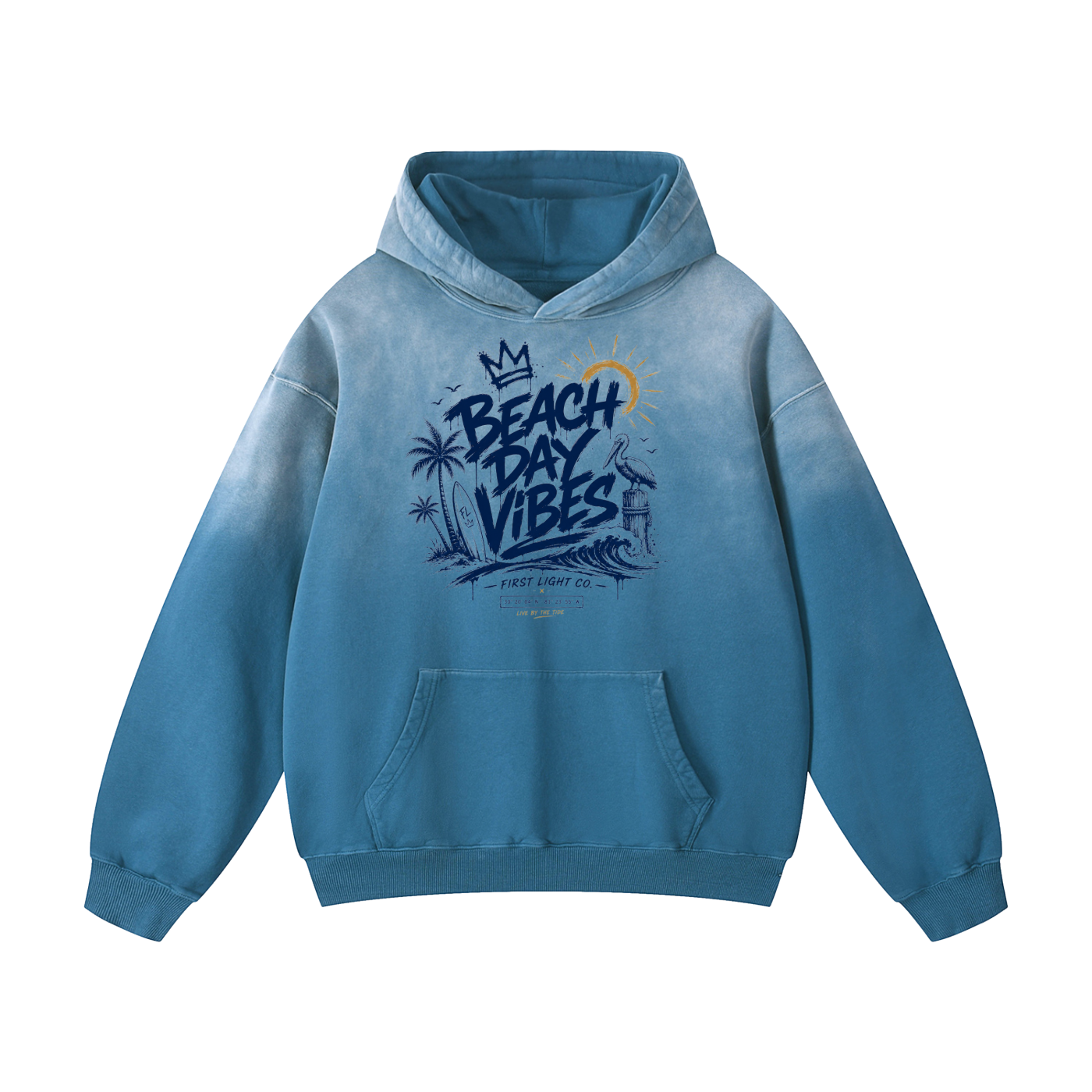 Beach Day Vibe Oversized Hoodie