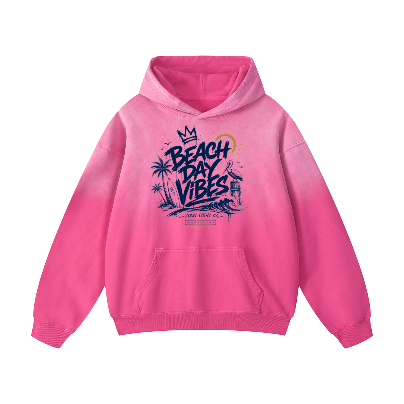Beach Day Vibe Oversized Hoodie