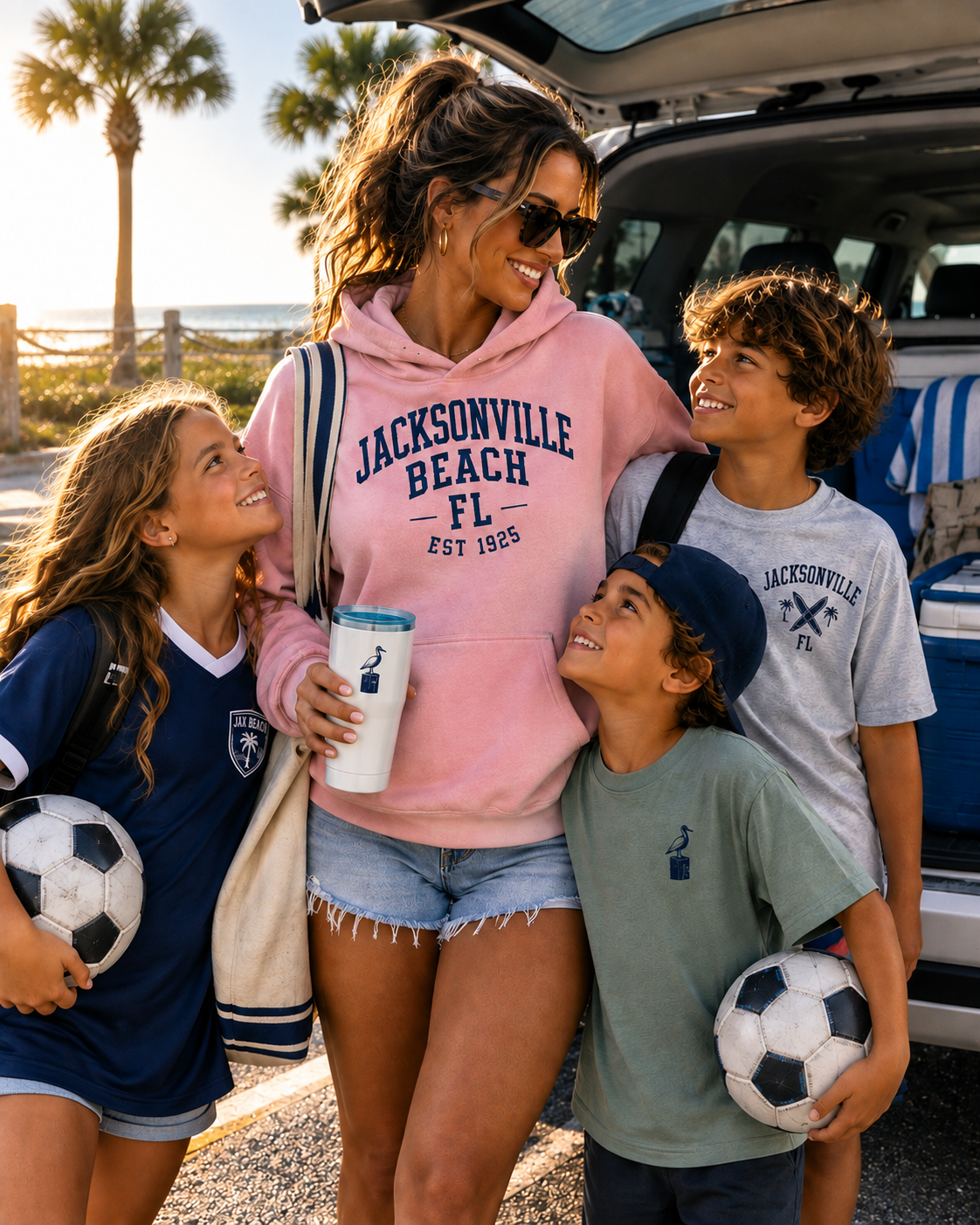 Jacksonville Beach Coastal Hoodie